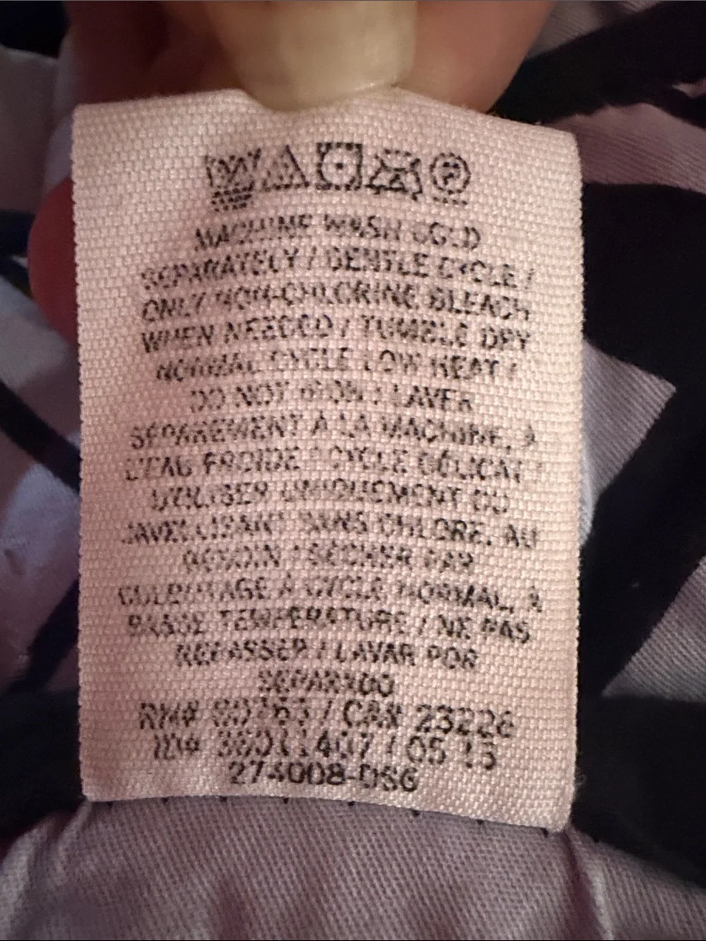 PINK Victoria's Secret Black & White Chevron Quilted Comforter